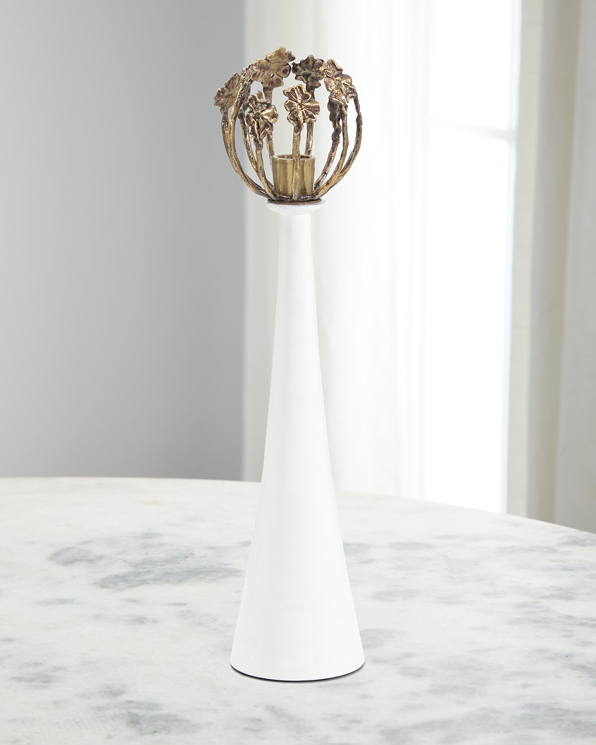 John-richard Collection Blossom Candleholder I In Brass