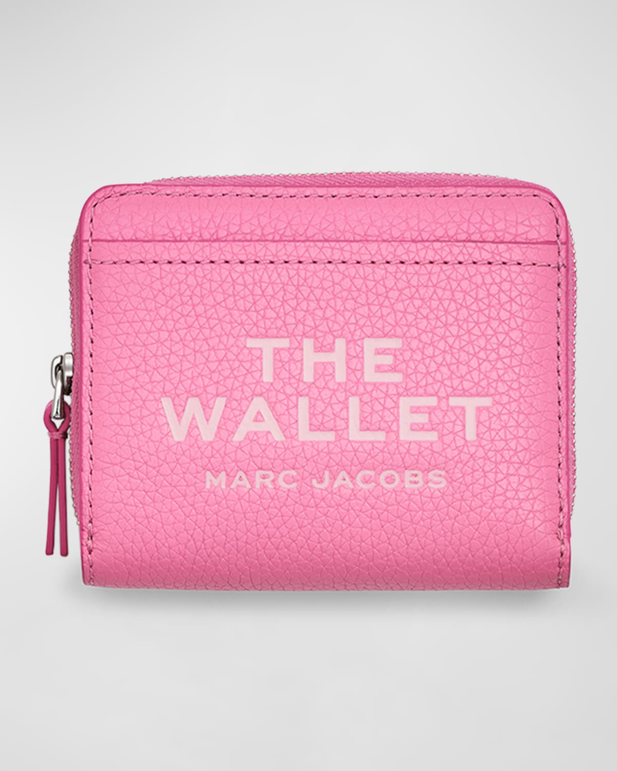 Marc Jacobs The Leather Mini Compact Wallet In Petal Pink