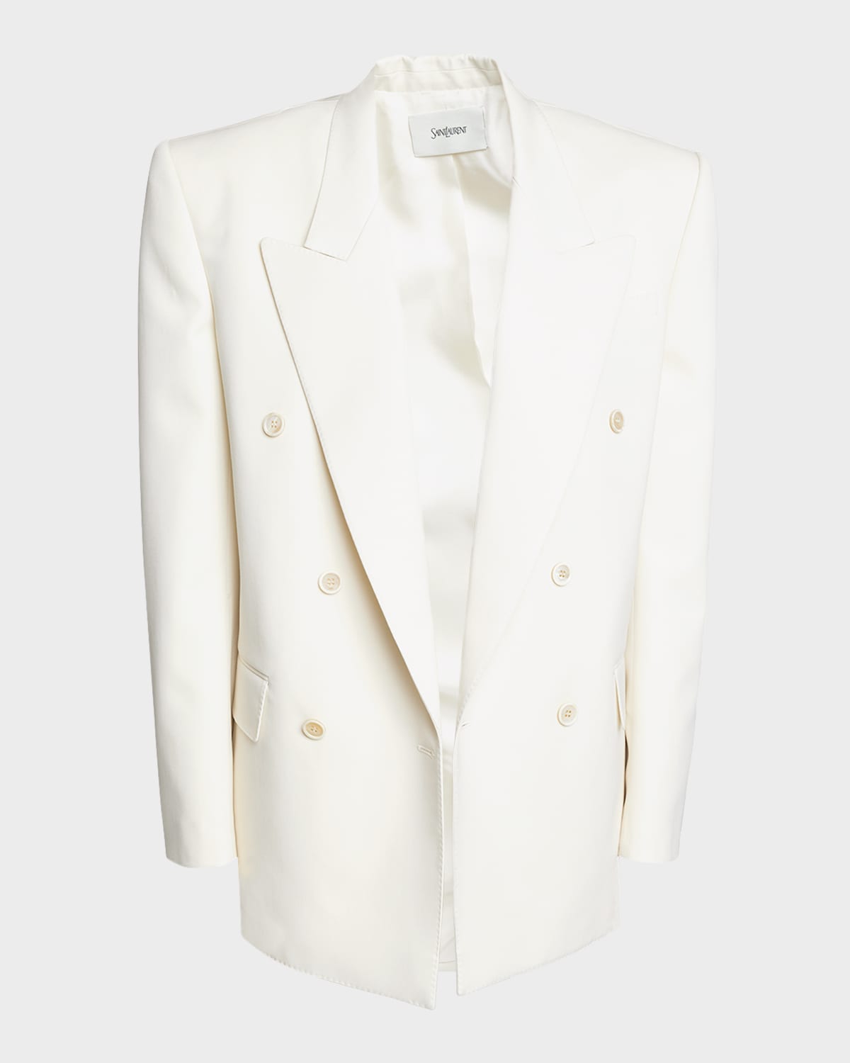 Oversized Wool-Blend Blazer Jacket