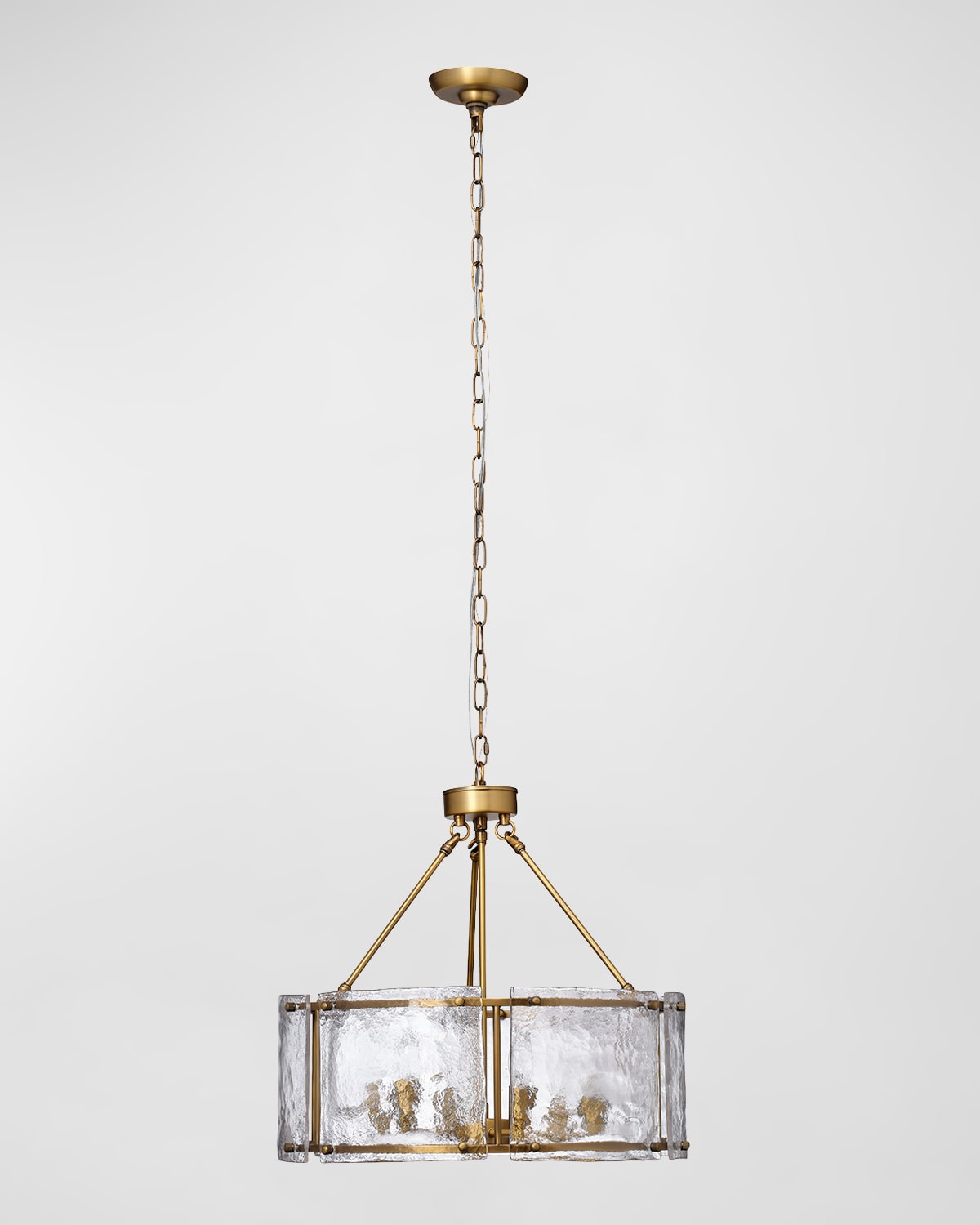 Jamie Young Glenn Large Round Chandelier In Gold
