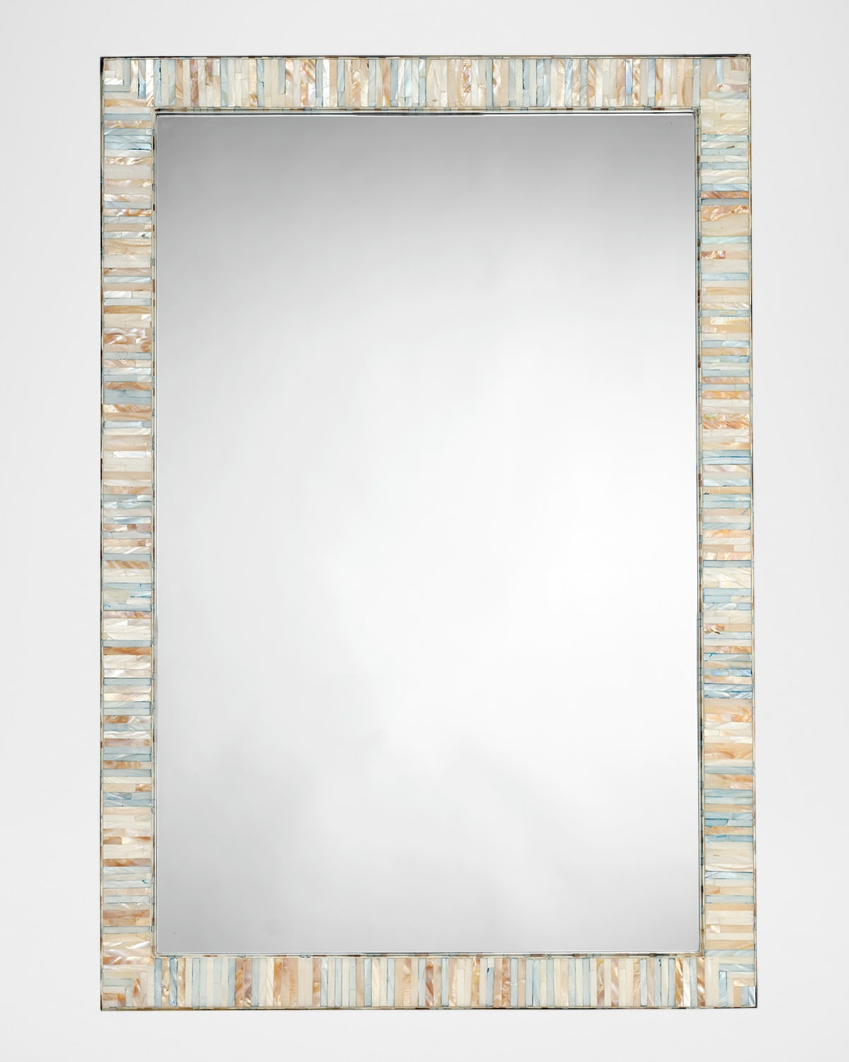 Jamie Young Heron Mother Of Pearl Rectangle Mirror In Blue