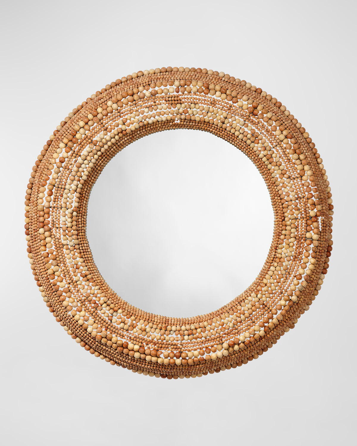 Shop Jamie Young Strand Beaded Mirror In Natural