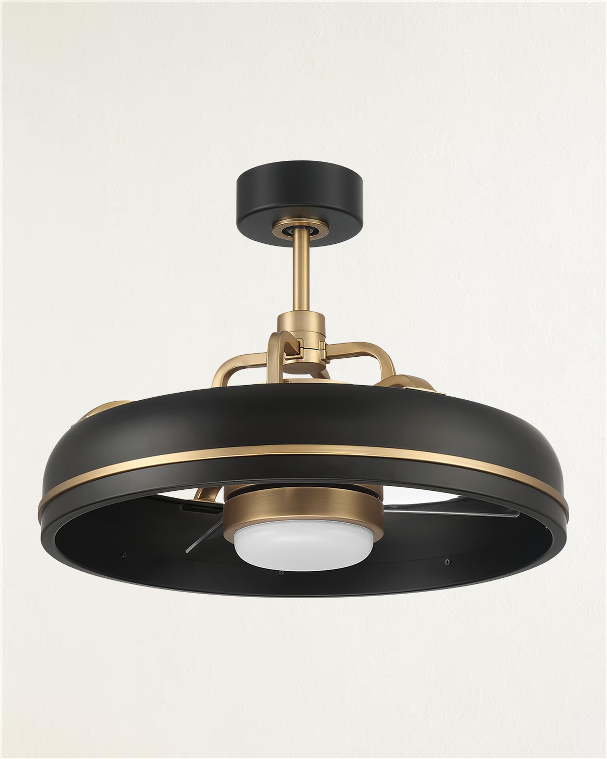 Ellington/litex Taylor 20" Ceiling Fan With Wifi In Flat Black/satin Brass