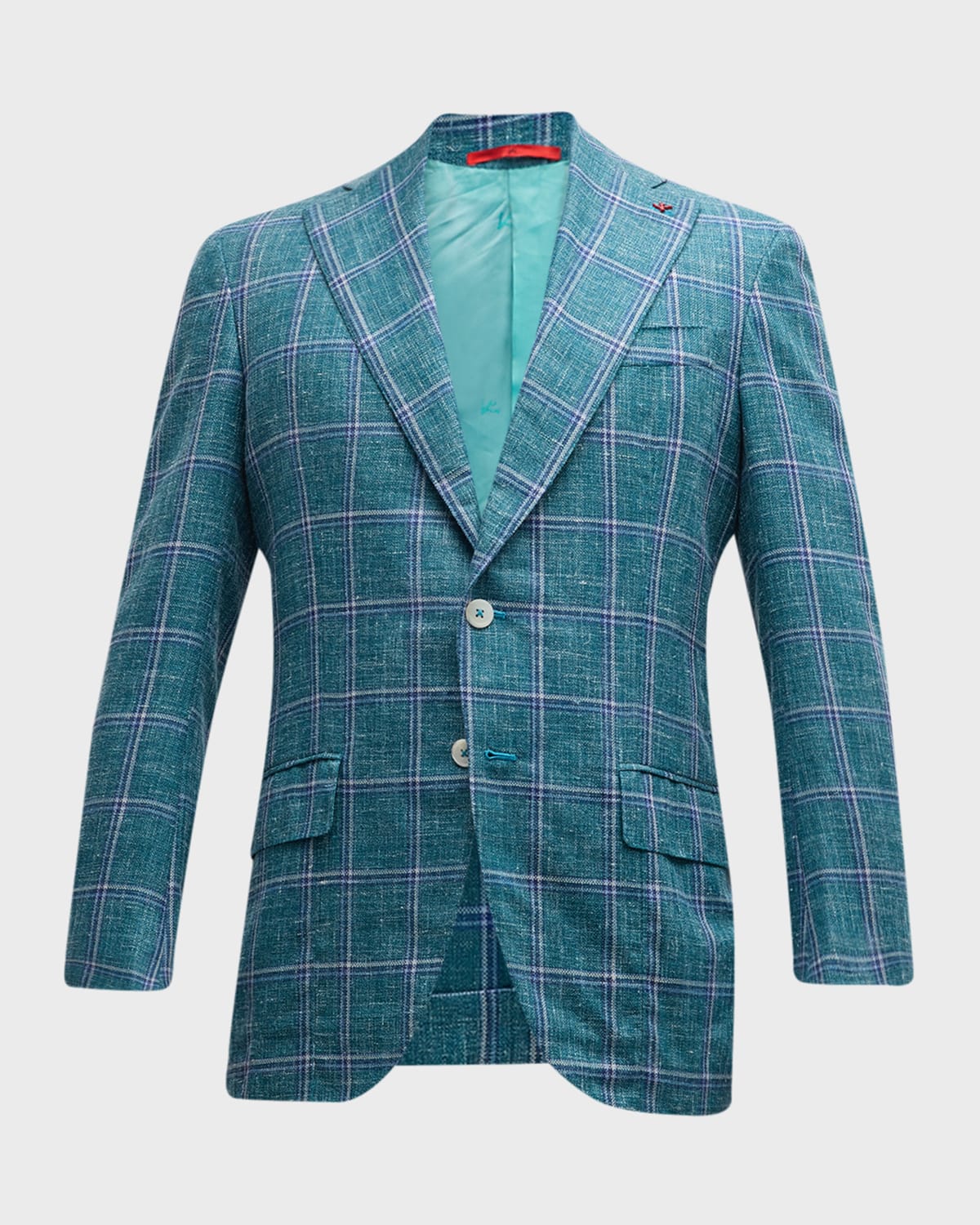 Men's Windowpane Wool-Blend Sport Coat