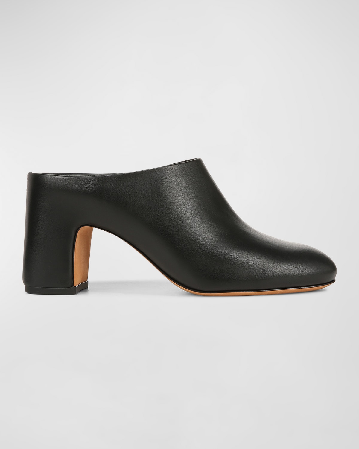 Vince Tala Calfskin Block Heel Mules Smart Closet