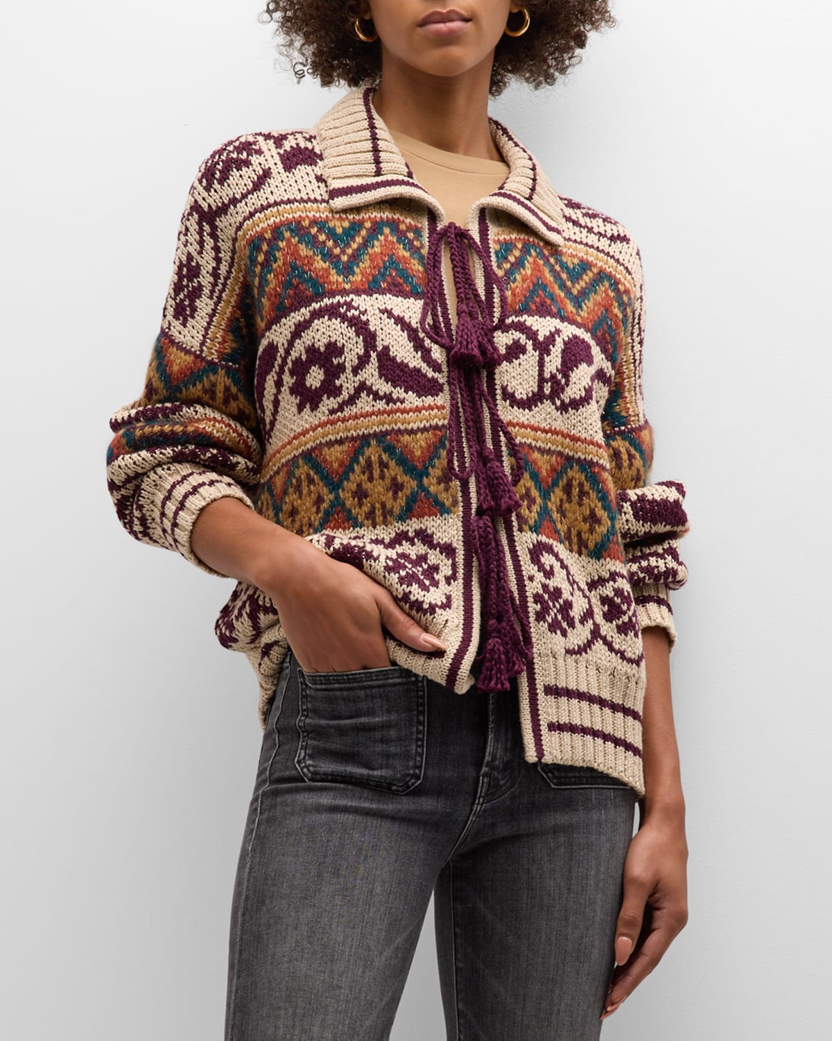 MOTHER THE FAMILY TIES CARDIGAN