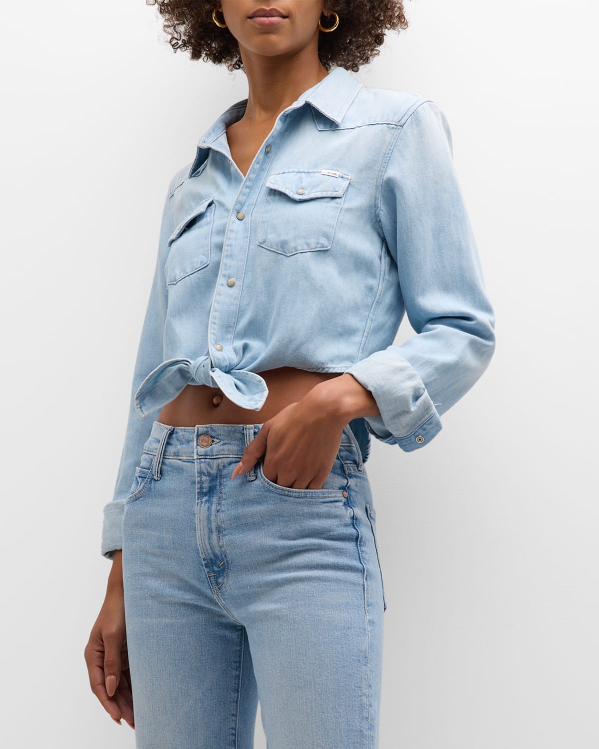 Mother All My Exes Button-up Shirt In Chaos In The Cowshed In Birds And Bees