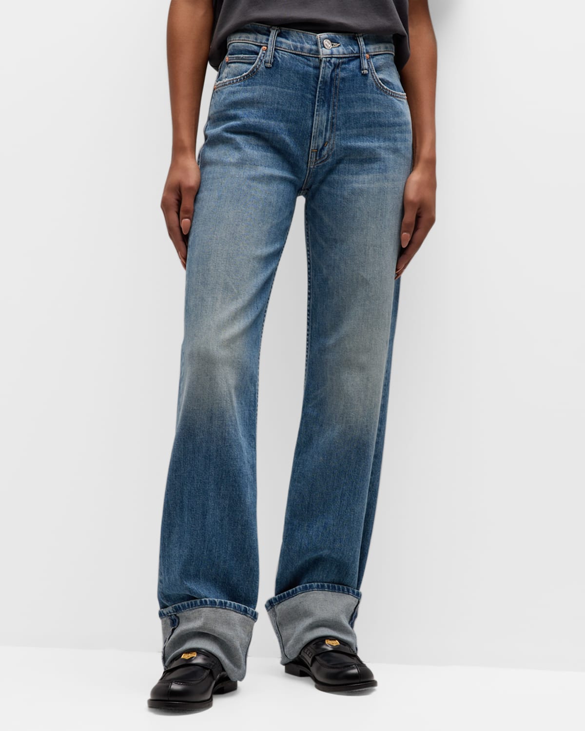 Shop Mother The Duster Skimp Cuff Jeans In Horsin Around