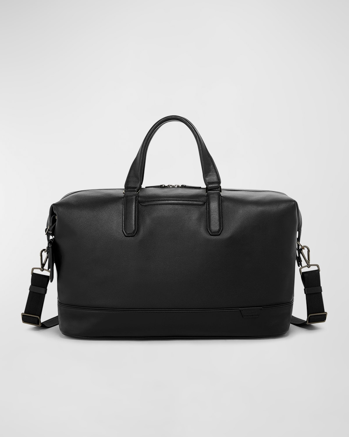 Shop Tumi Nelson Leather Duffel Bag In Black