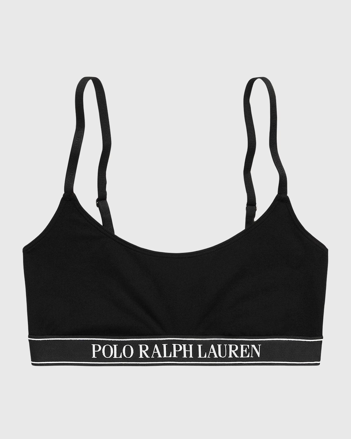 Polo Ralph Lauren Women's Essentials Scoop Bralette In Onyx