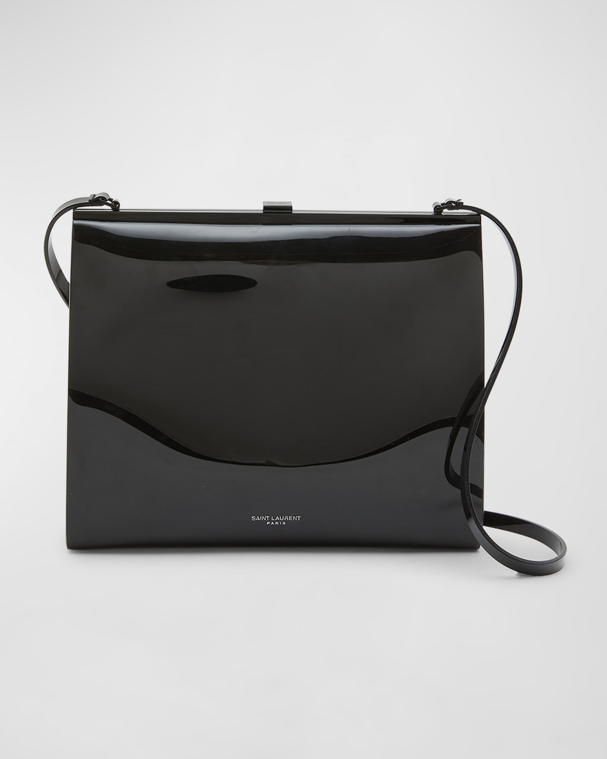 Saint Laurent Small Sac Patent Shoulder Bag In Black ModeSens