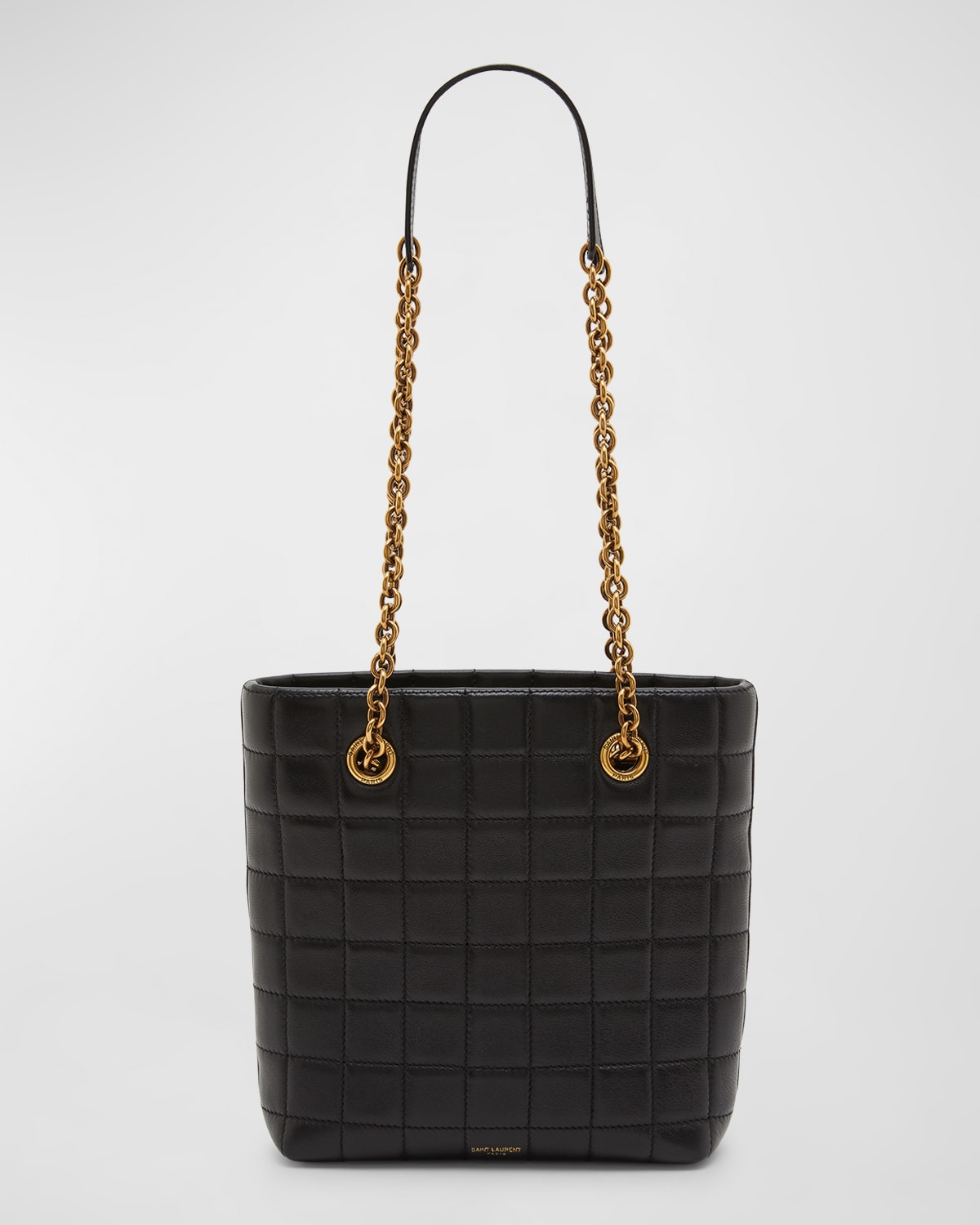 Saint Laurent Rive Gauche Small Tote Bag in Raffia - Bergdorf Goodman