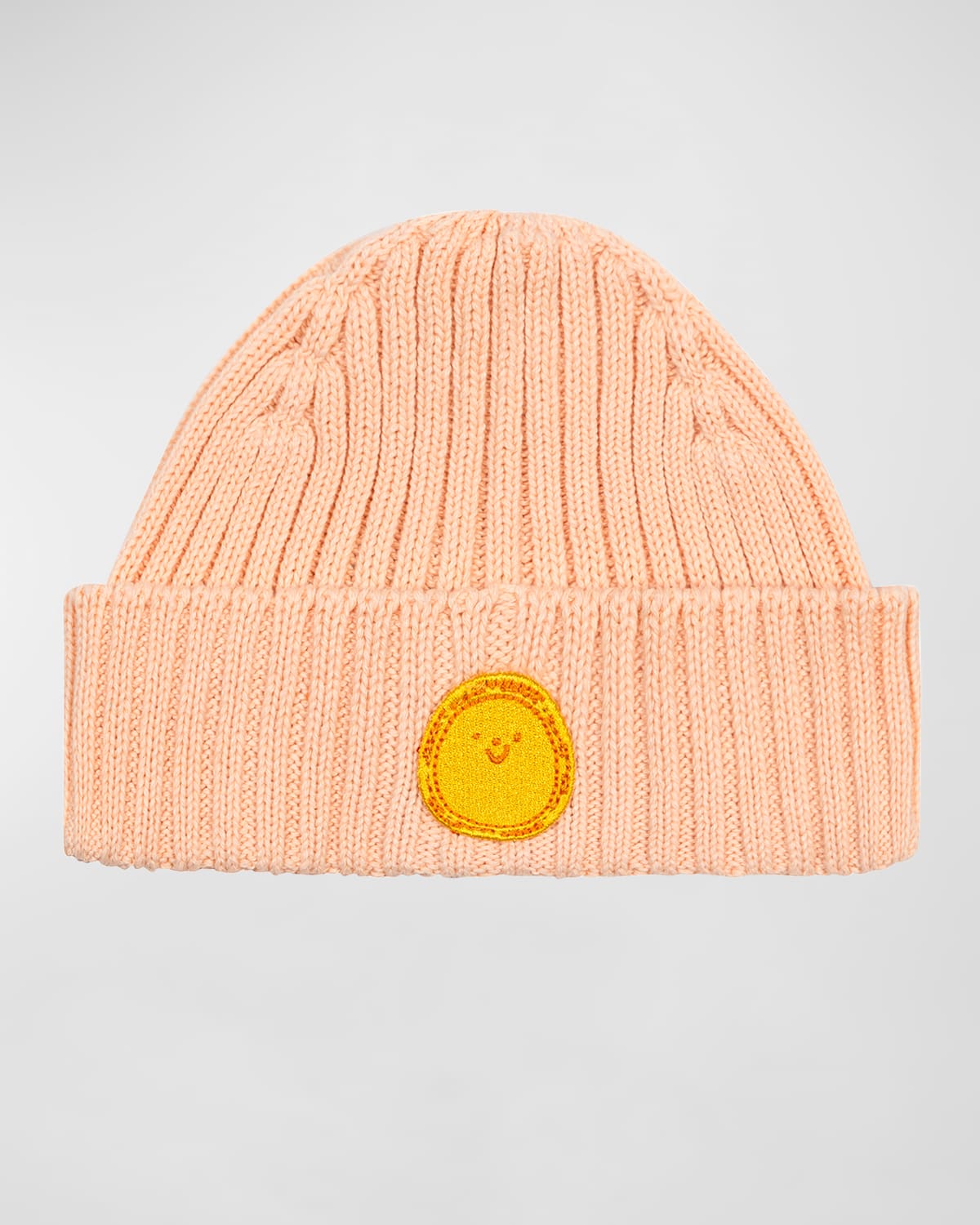 Mon Coeur Kids' Girl's Sunshine Cable Knit Beanie In Soft Pink