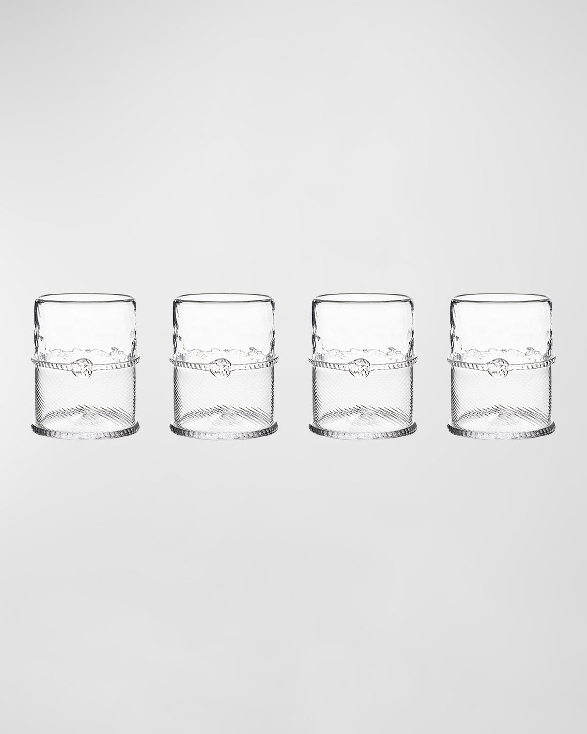 Juliska Graham 4-piece Double Old Fashioned Set In Clear