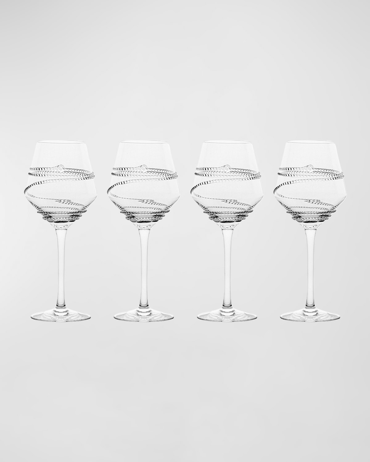 Shop Juliska Chloe Stemmed White Wine Glasses, Set Of 4