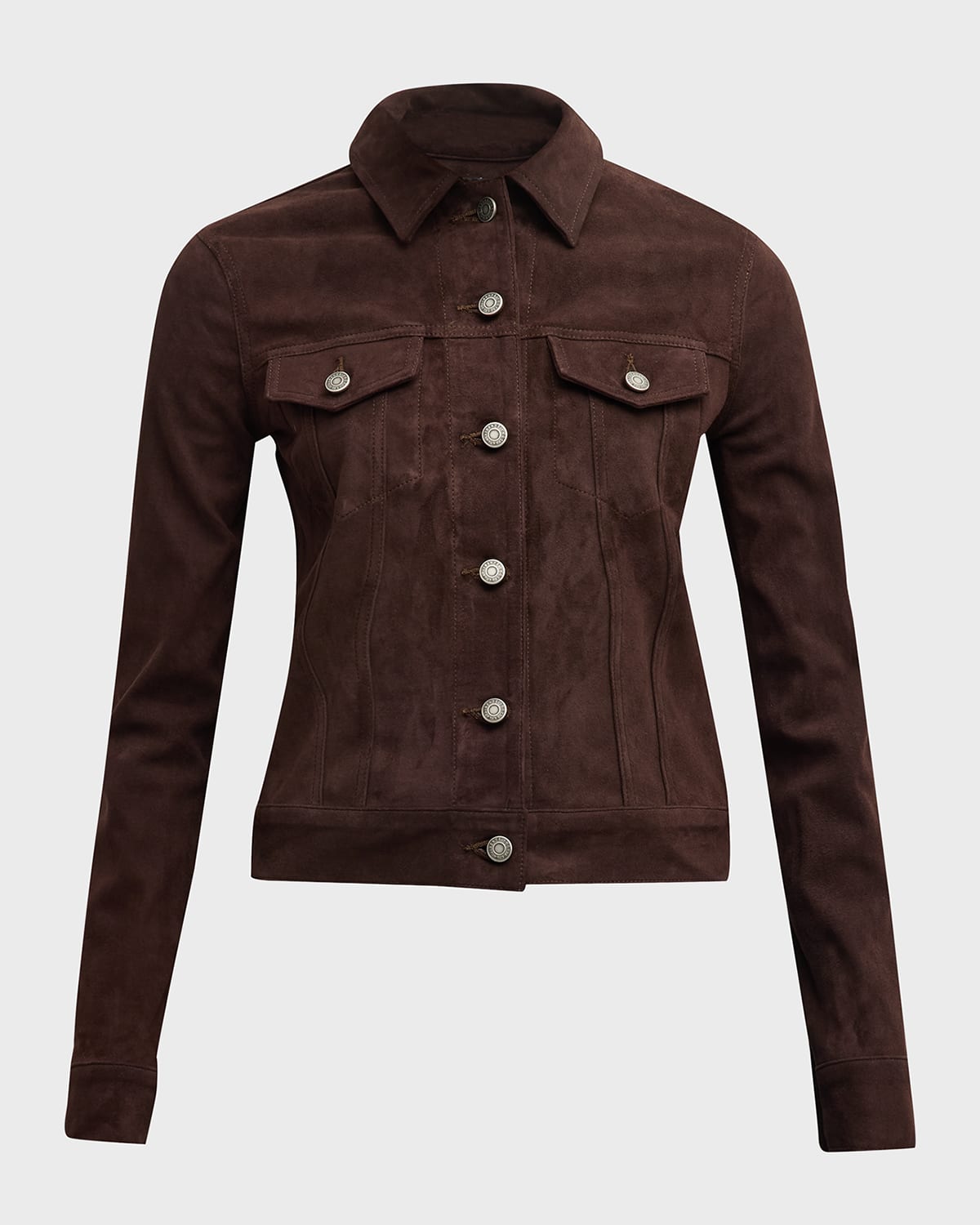 Cout De La Liberte Donna Suede Trucker Jacket