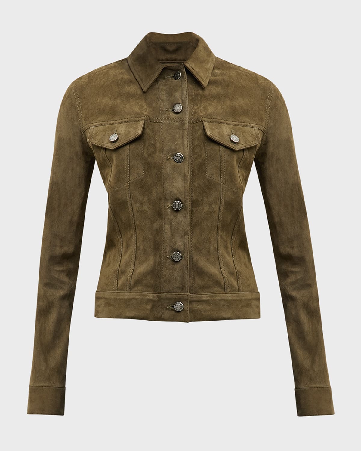 Cout De La Liberte Donna Suede Trucker Jacket