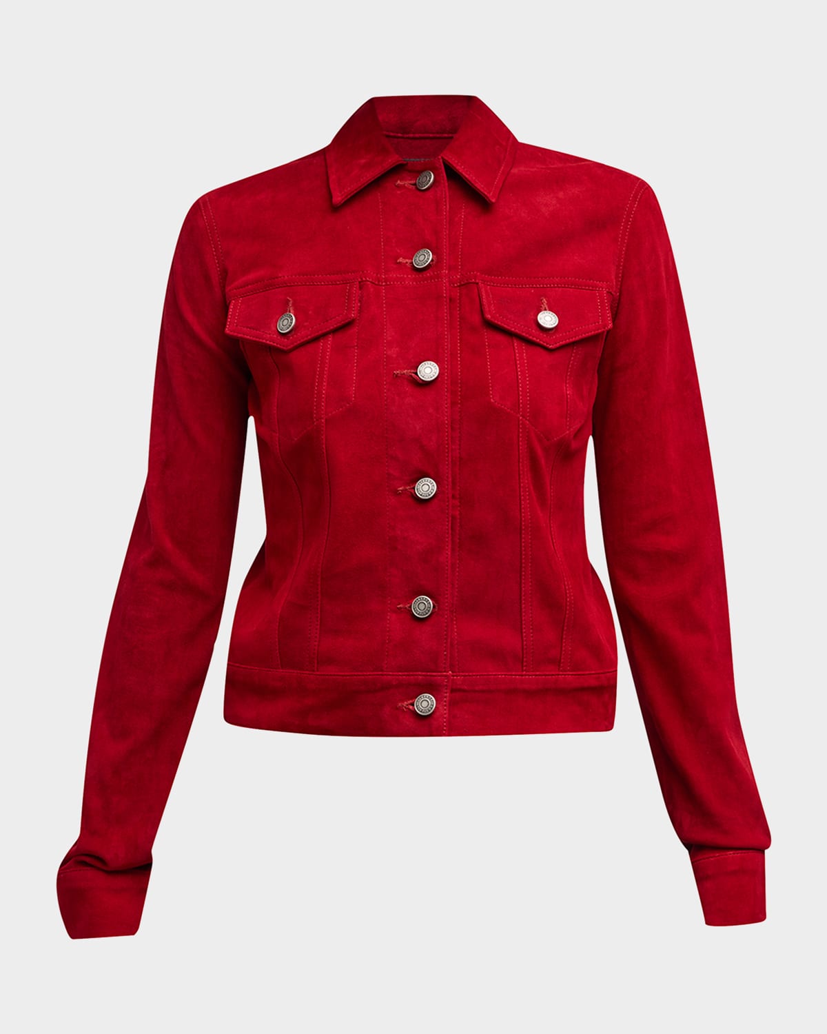 Cout De La Liberte Donna Suede Trucker Jacket