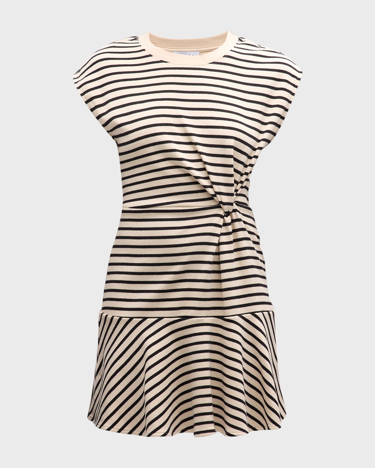 Maeve Rugby Stripe Twisted Mini Dress