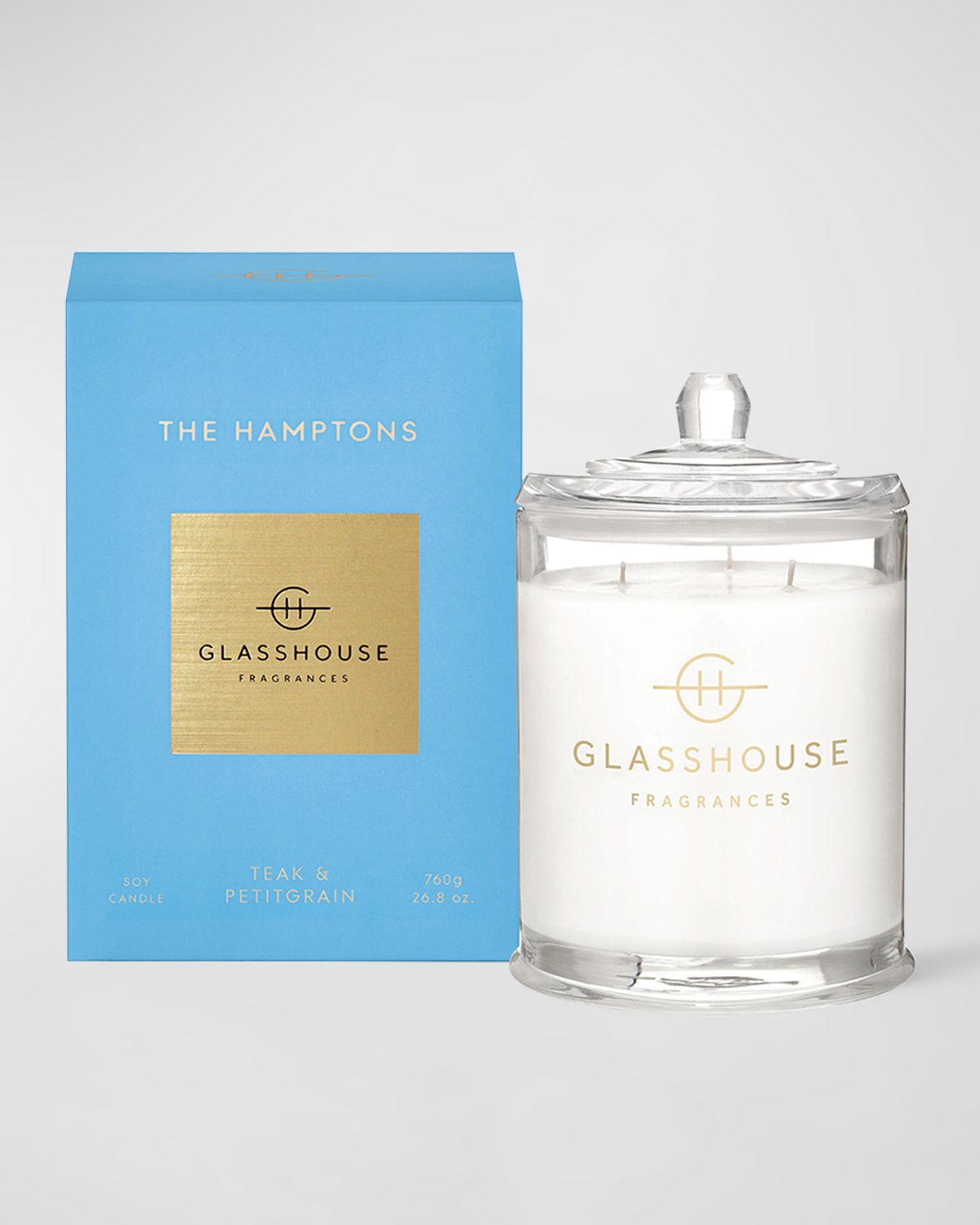 Glasshouse Fragrances The Hamptons Candle, 760 G In Transparent