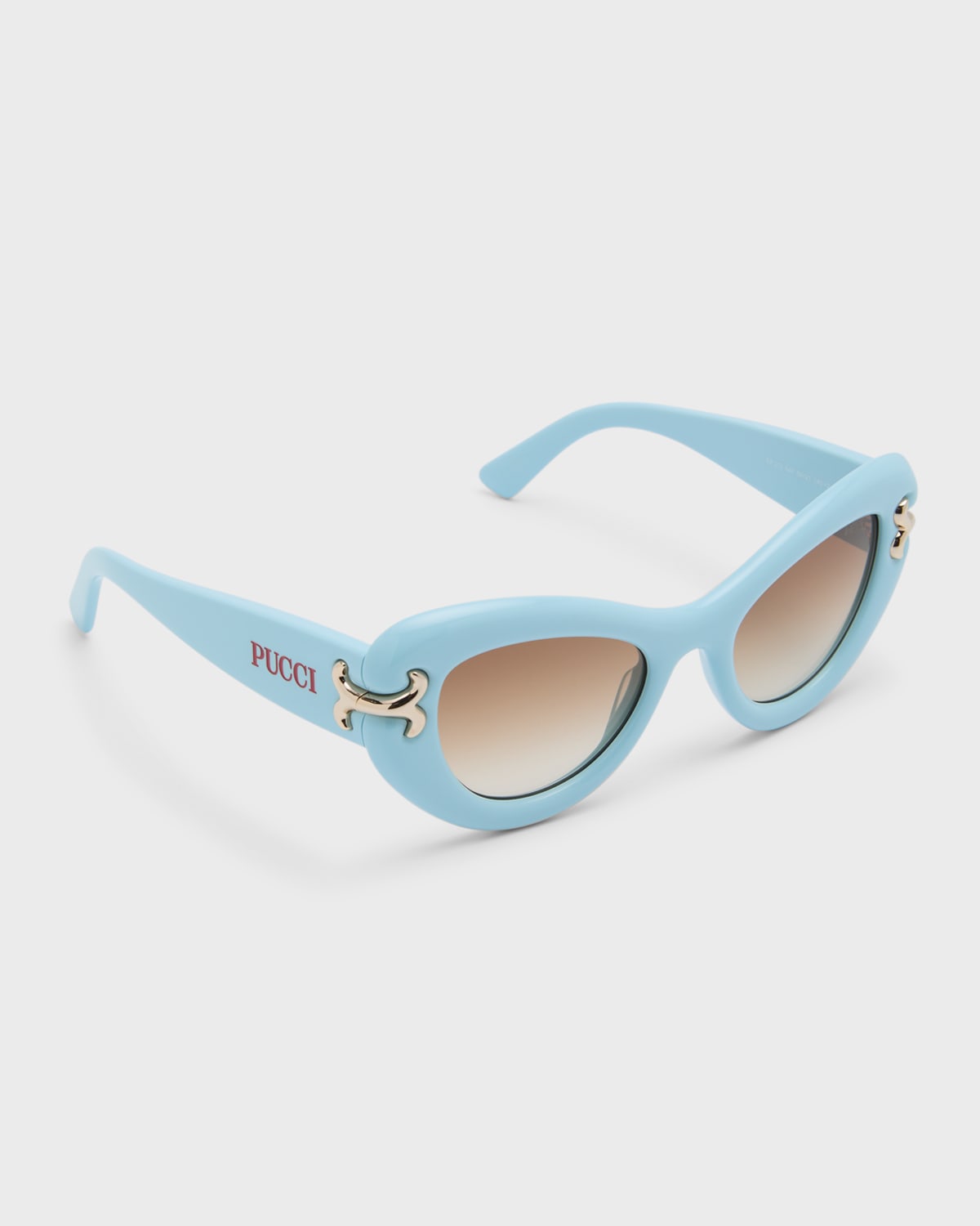 Filigree Acetate & Metal Cat-Eye Sunglasses