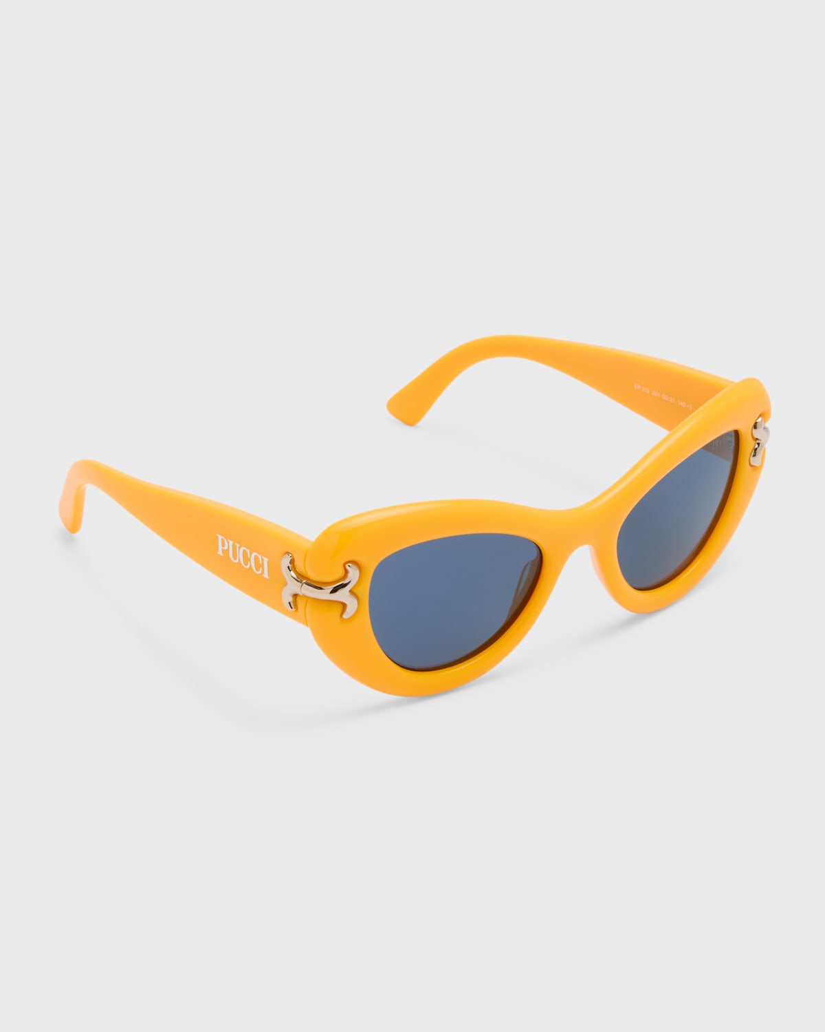 Filigree Acetate & Metal Cat-Eye Sunglasses