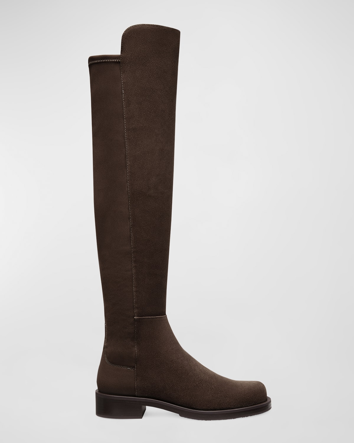 Stuart Weitzman 5050 Suede Over-the-knee Boots In Hickory
