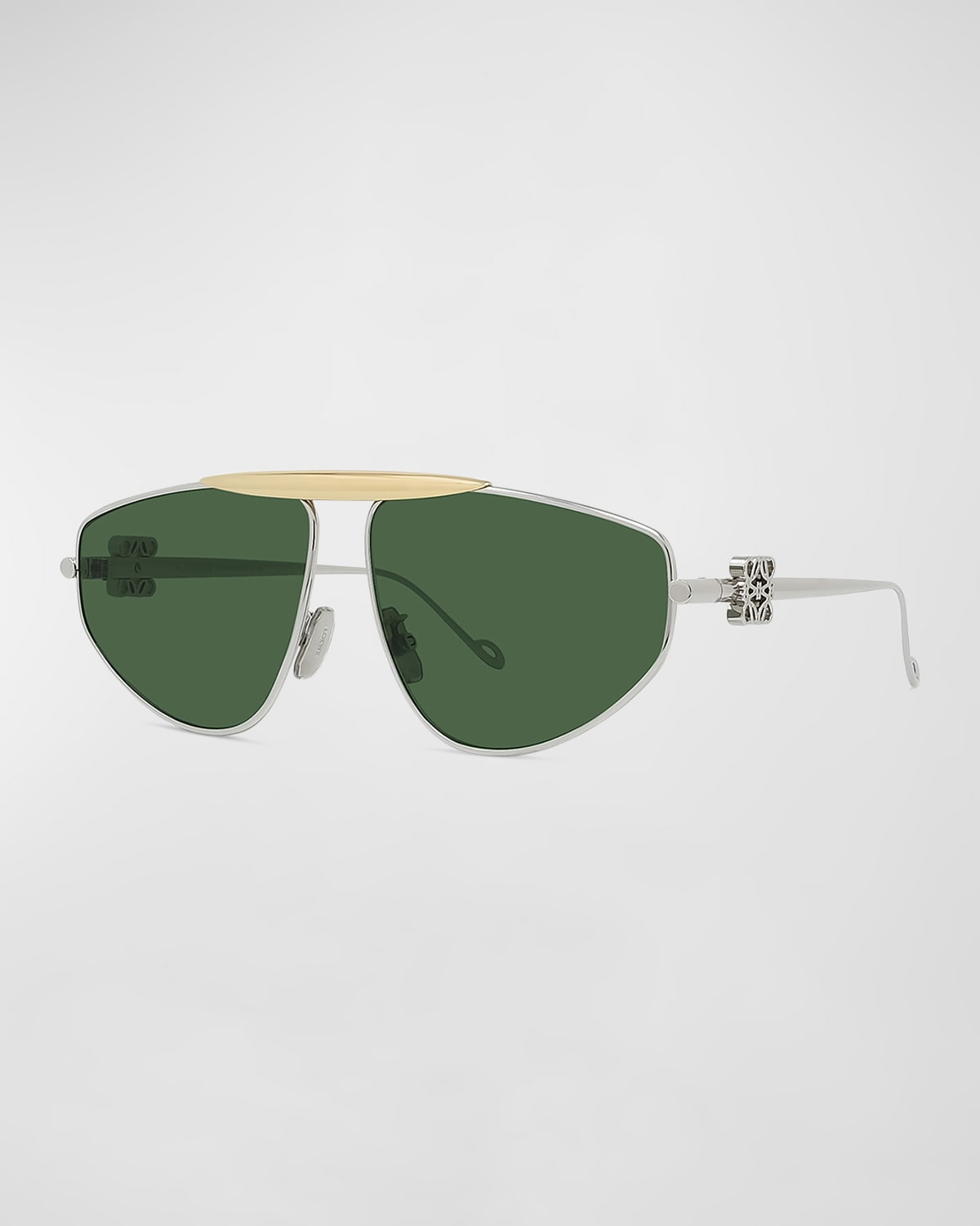 Men's Anagram Metal Aviator Sunglasses