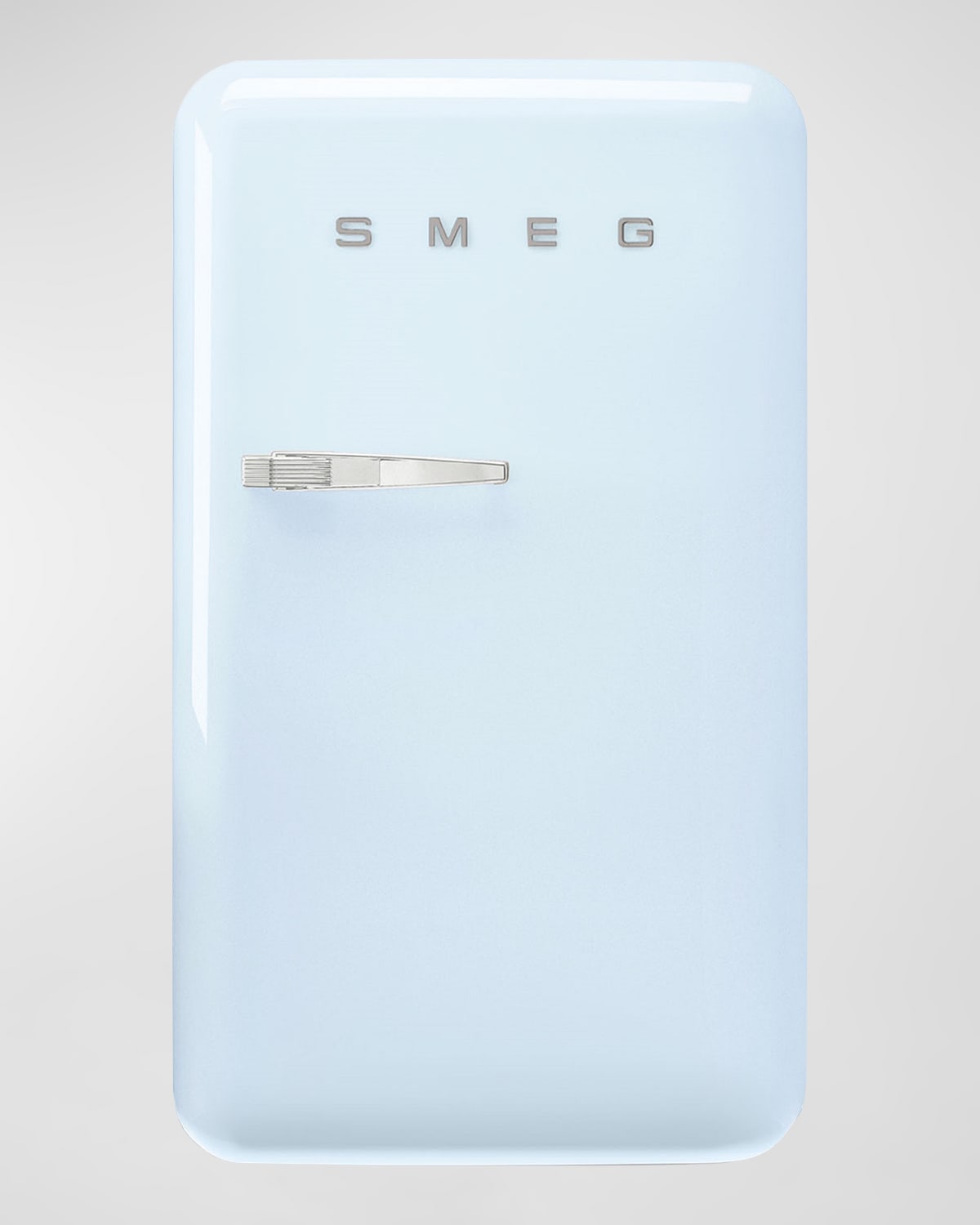 Shop Smeg Fab10 Retro-style Mini Fridge, Right Hinge In Pastel Blue