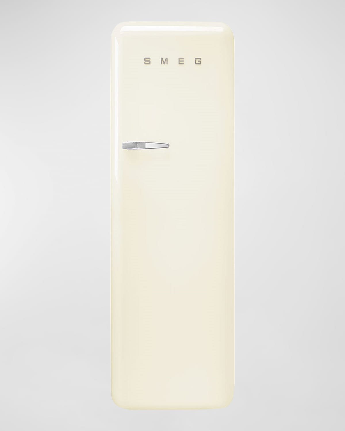 Shop Smeg Fab28 Retro-style Refrigerator With Internal Freezer, Right Hinge In Cream