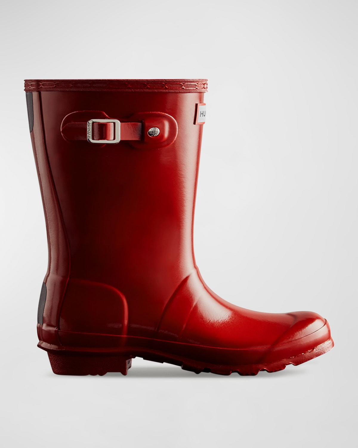 Shop Hunter Kid's Original Glossy Rubber Boots, Baby/kids In Military Red