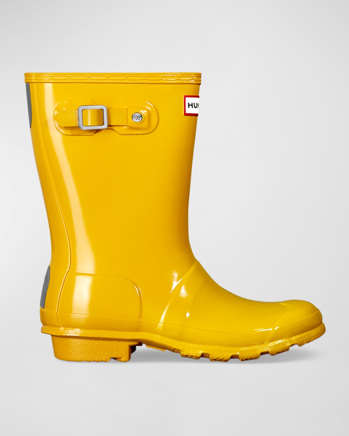 Shop Hunter Kid's Original Glossy Rubber Boots, Baby/kids In Yellow