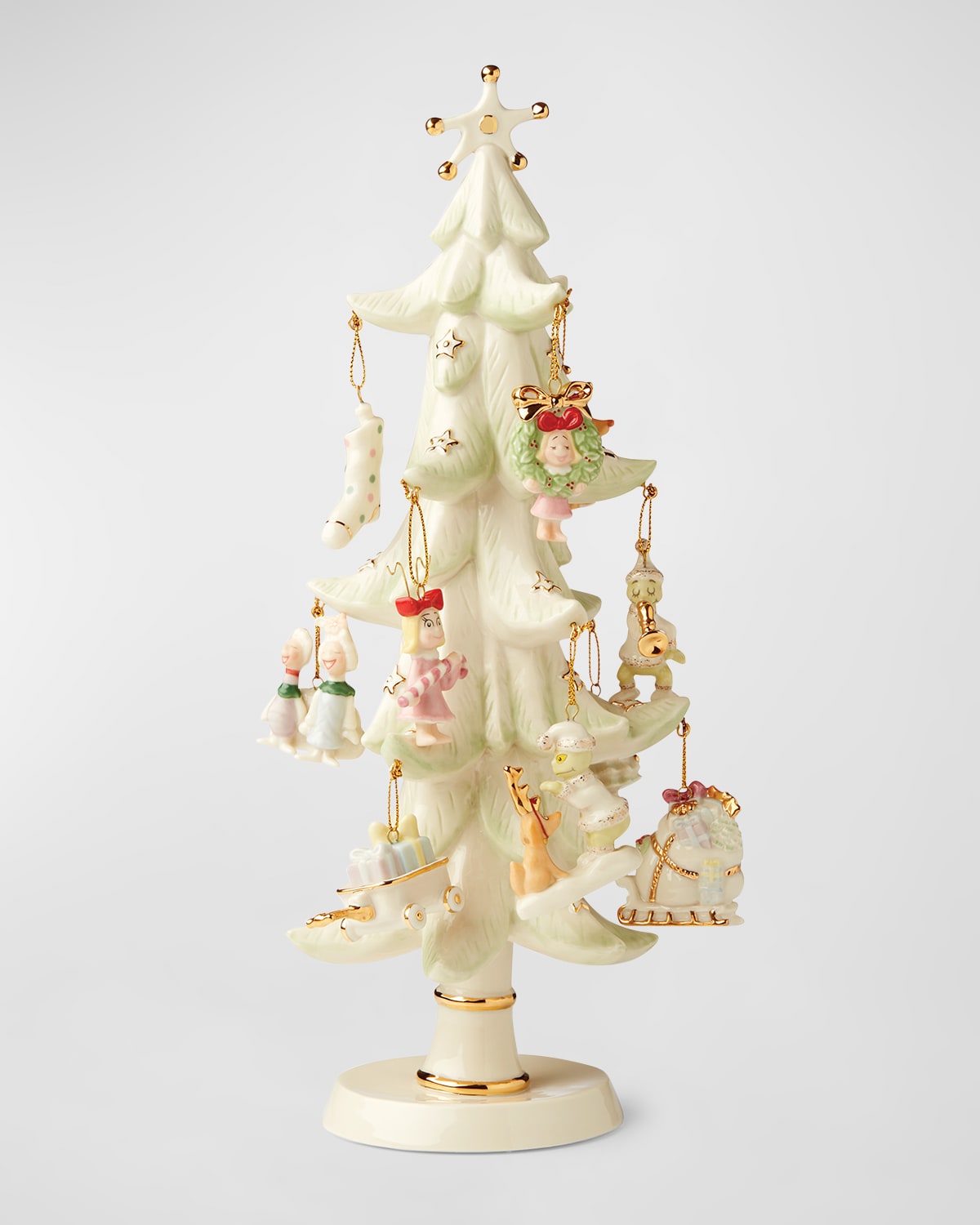Lenox How The Grinch Stole Christmas 12-piece Ornament Tree In White