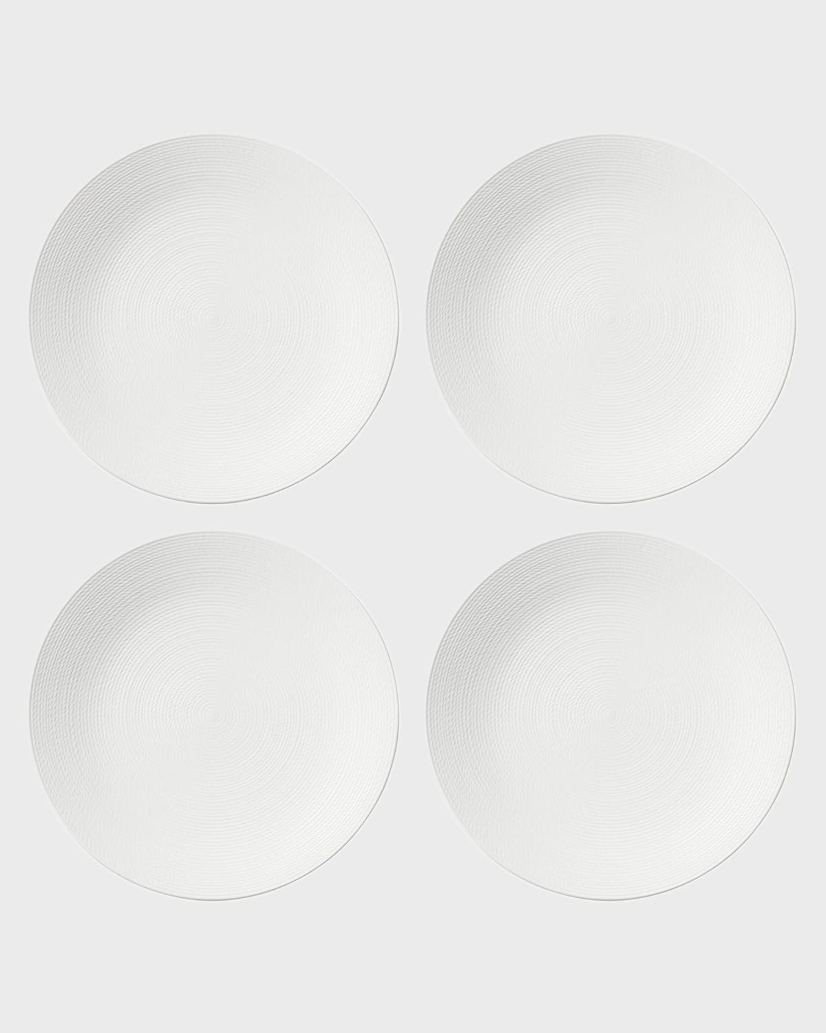 LENOX LX COLLECTIVE WHITE DINNER PLATES, SET OF 4