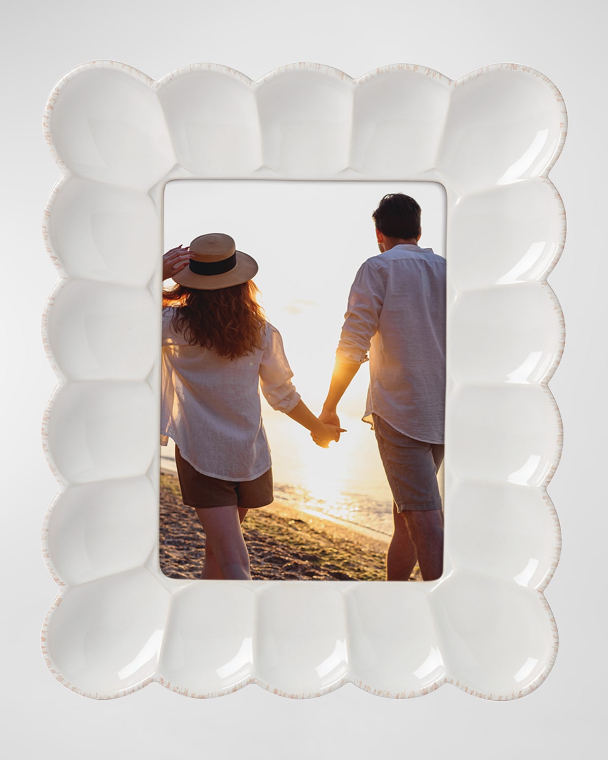 Lenox French Perle Scallop Picture Frame, 5" X 7"