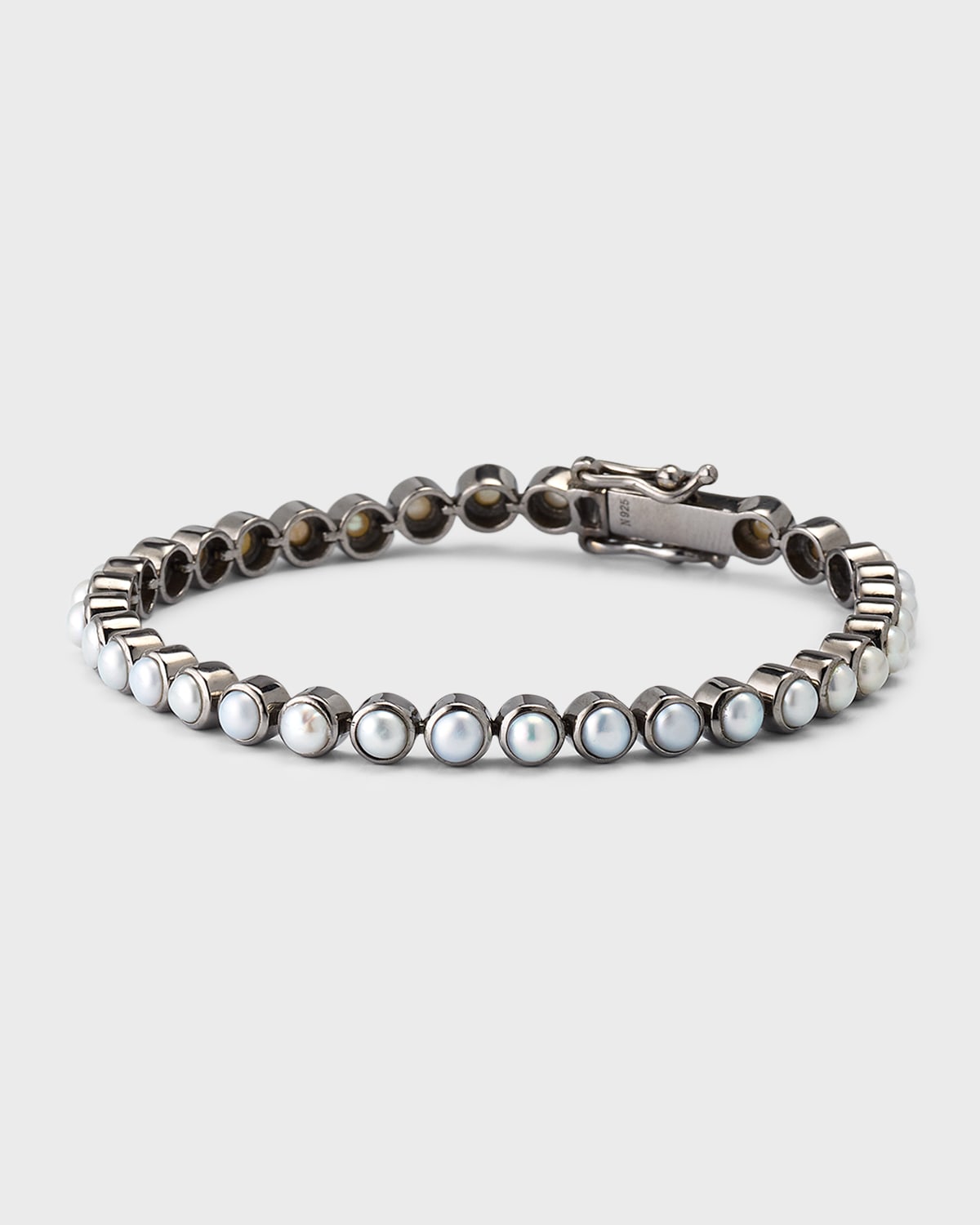 Petite Dot Tennis Bracelet with Pearls