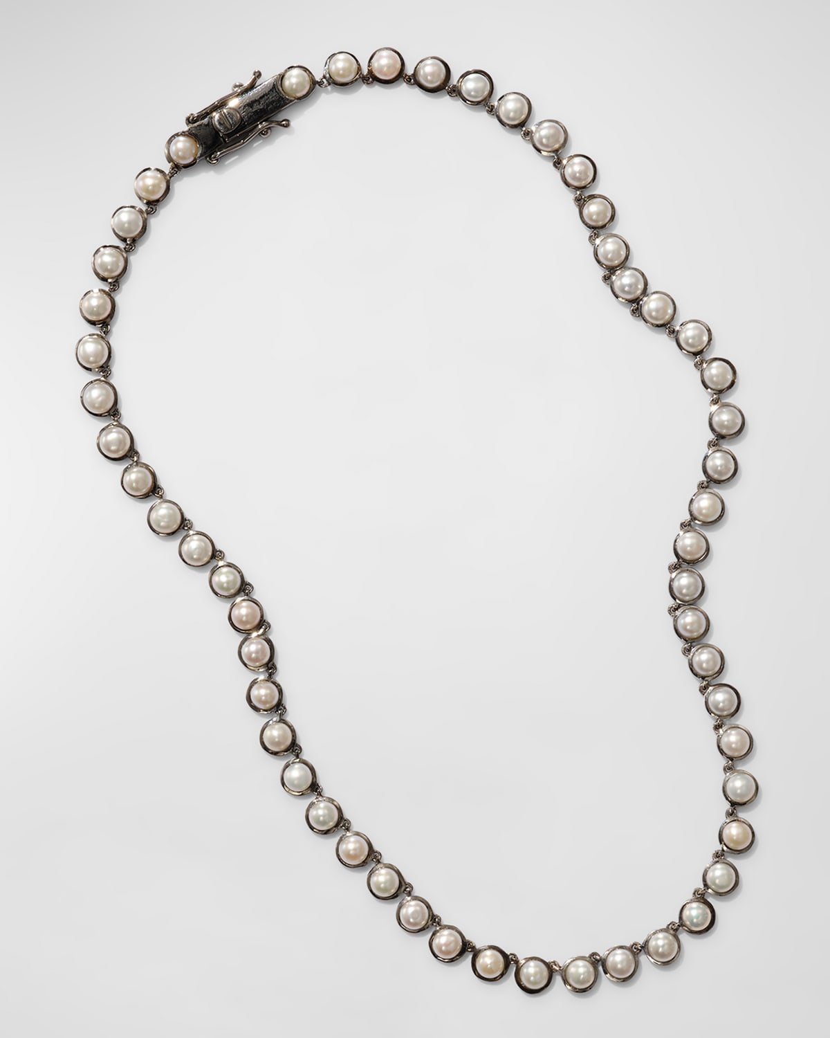 Pearl Mini Dot Riviere Necklace