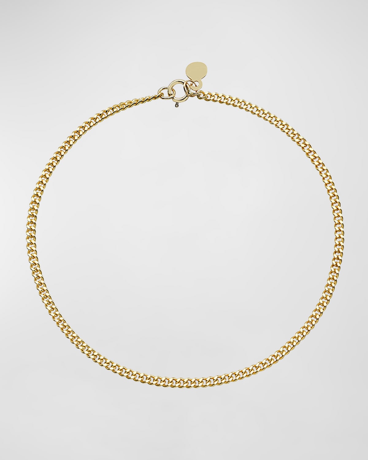 14K Gold Small Curb Link Chain Bracelet