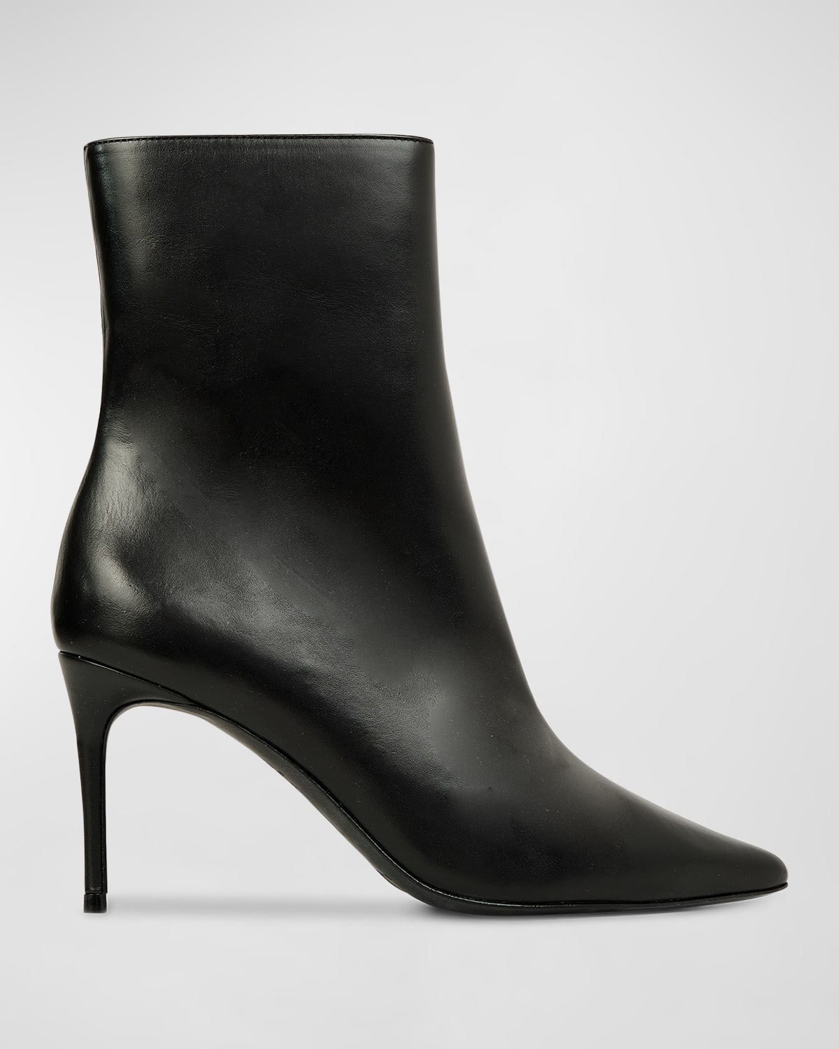 Dahlia Leather Stiletto Ankle Boots