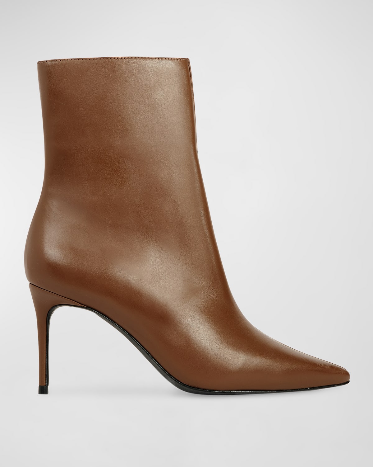 Dahlia Leather Stiletto Ankle Boots