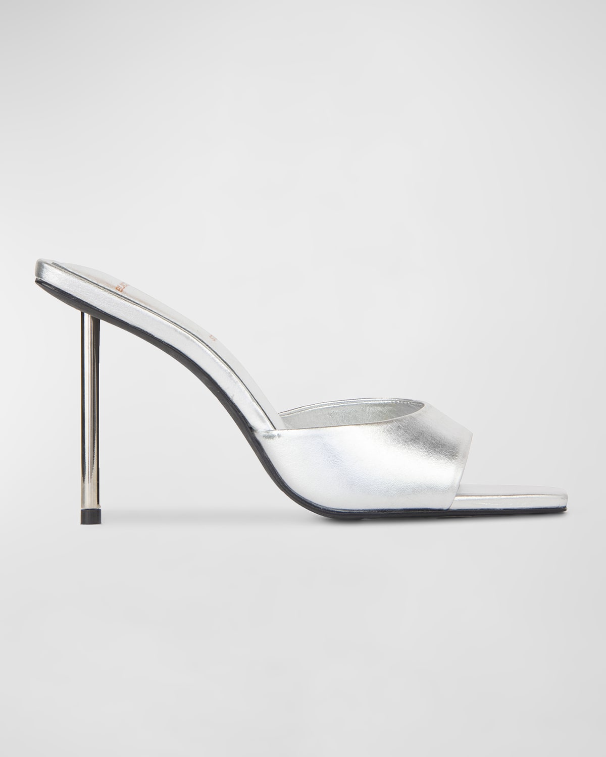 Black Suede Studio Women's Yara Metallic High Heel Sandals In Silver