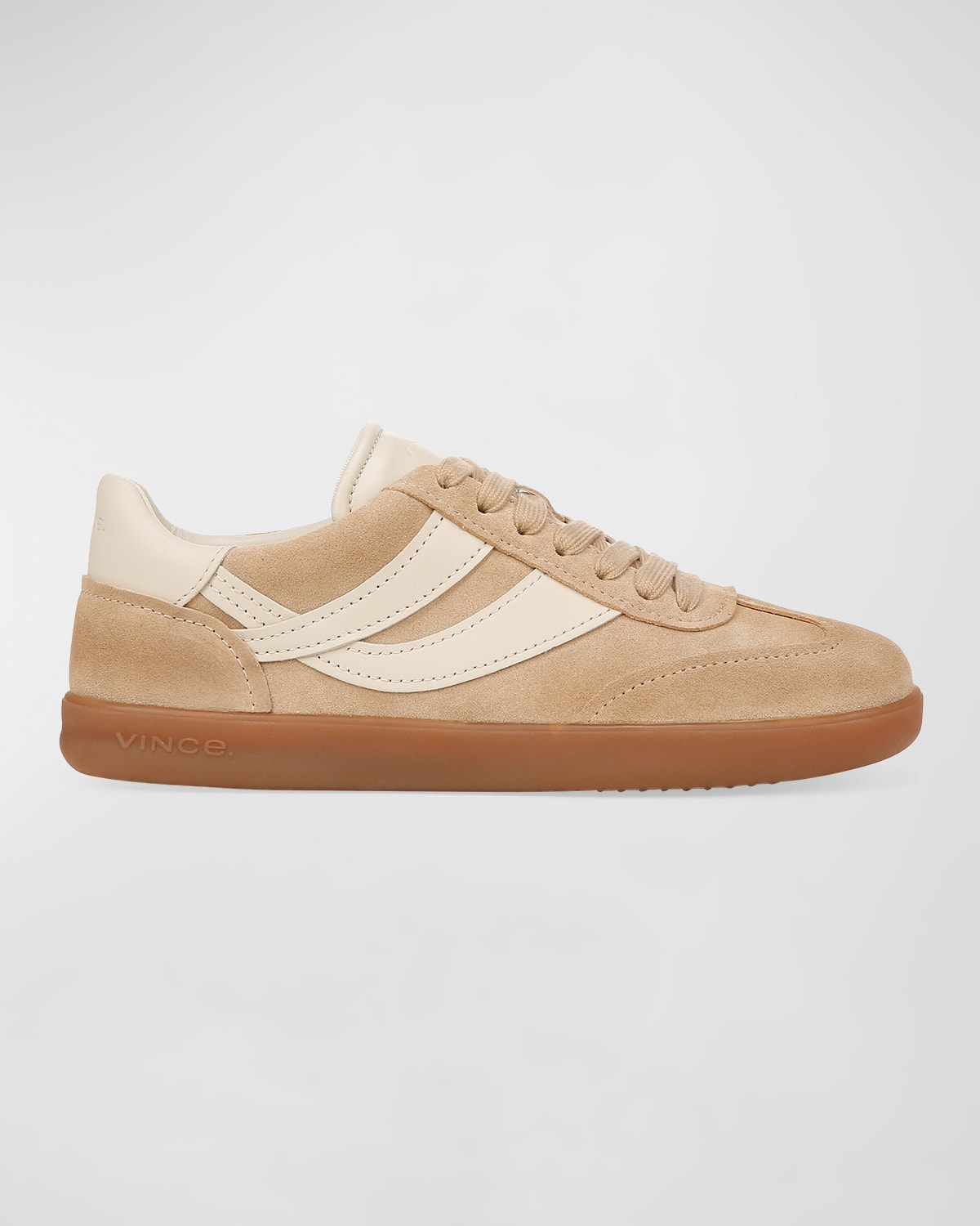 VINCE OASIS MIXED LEATHER RETRO SNEAKERS