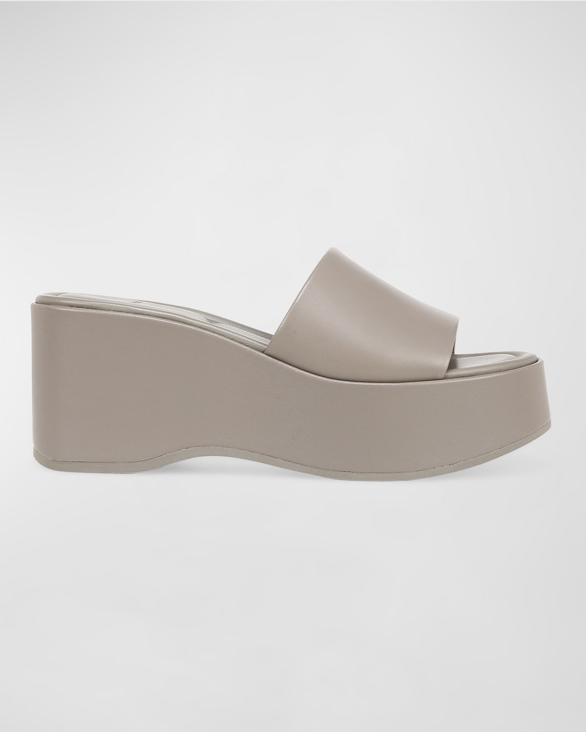 Polina Leather Slide Platform Sandals