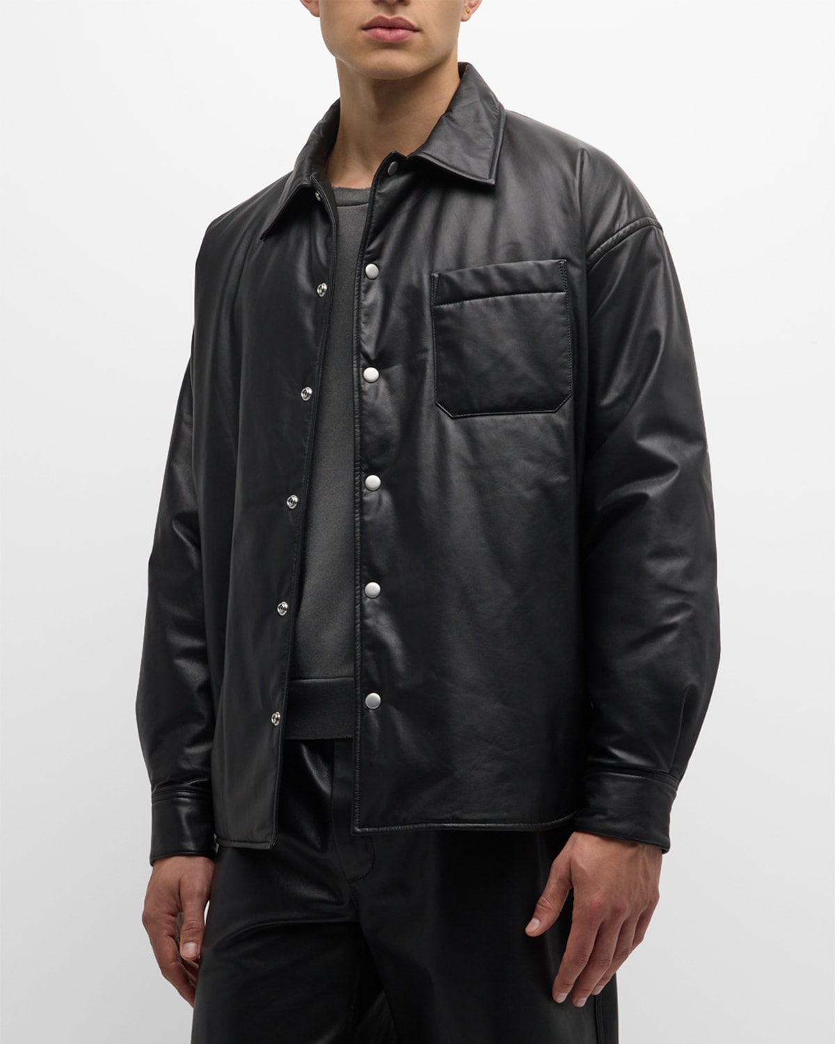 Men's Leather Scout Overshirt