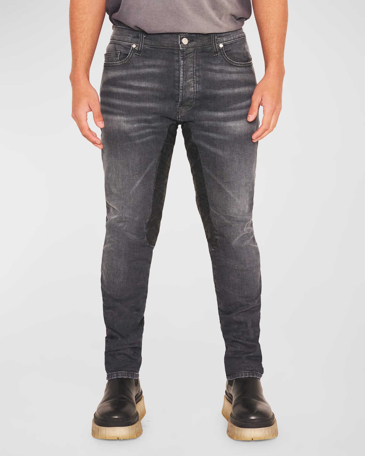 Alchemist Men's Ringo Slim Tapered Jeans In Faded Anthracite