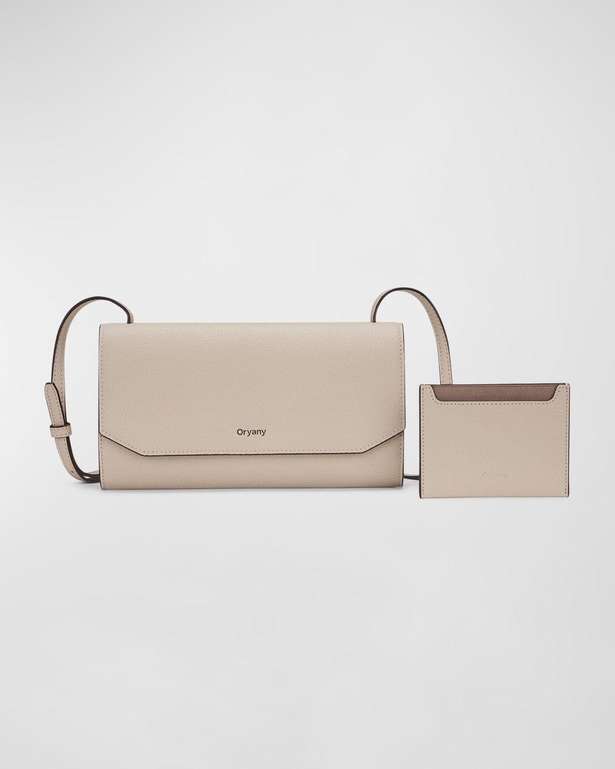 Oryany The Mandy Flap Leather Crossbody Bag In Cream