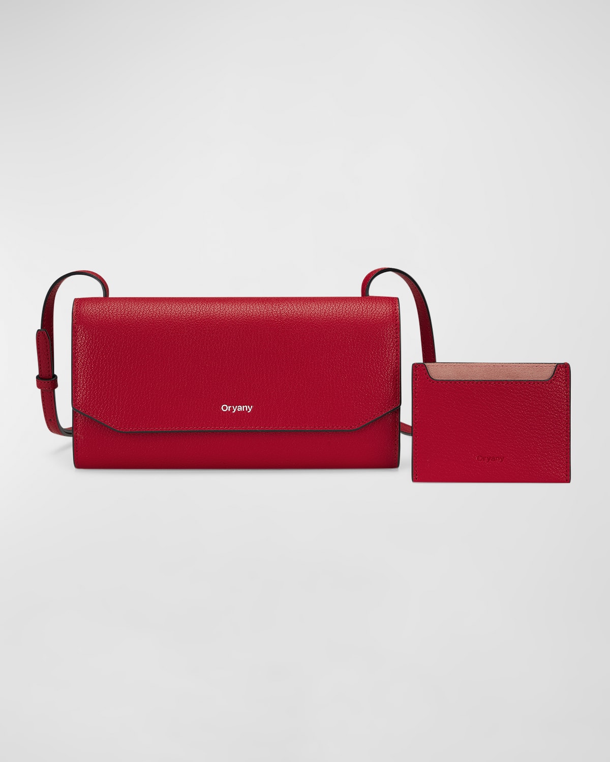 Oryany The Mandy Flap Leather Crossbody Bag In Fire Red