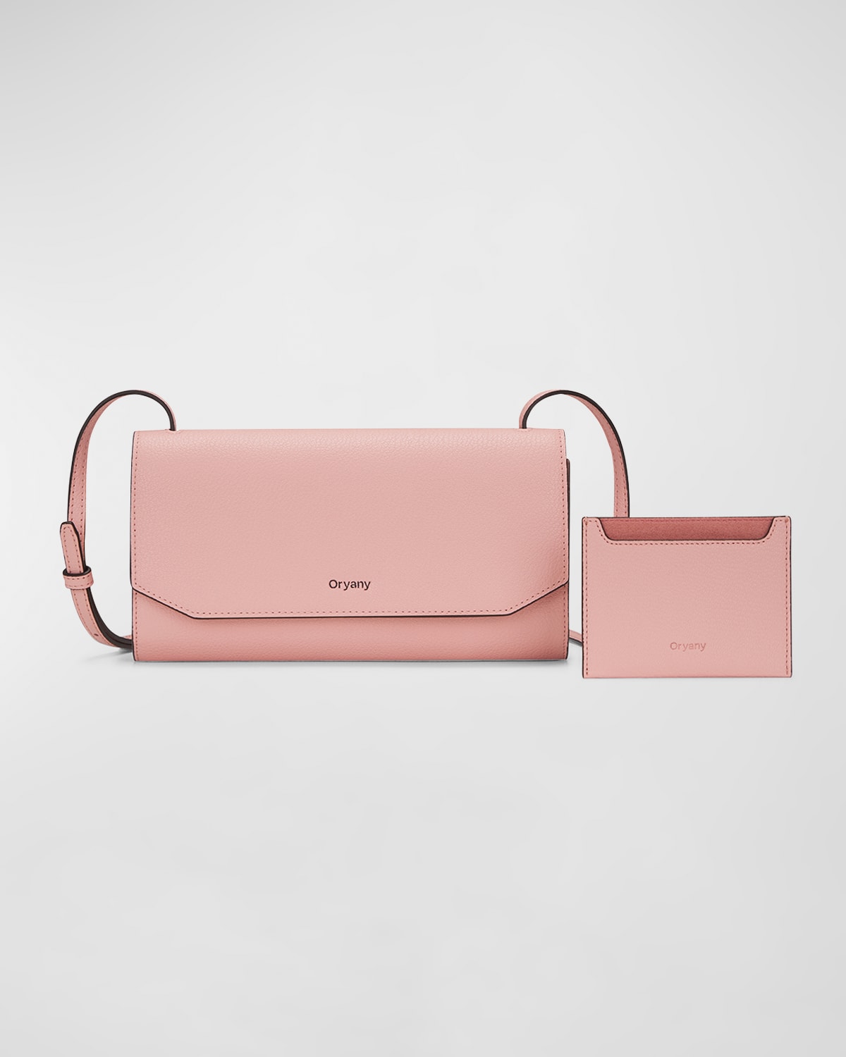 Oryany The Mandy Flap Leather Crossbody Bag In Baby Pink
