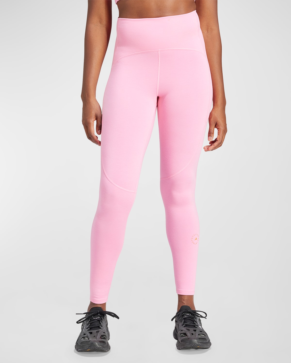 Adidas By Stella Mccartney Truestrength Yoga 7/8 Leggings In Semi Pink Glow