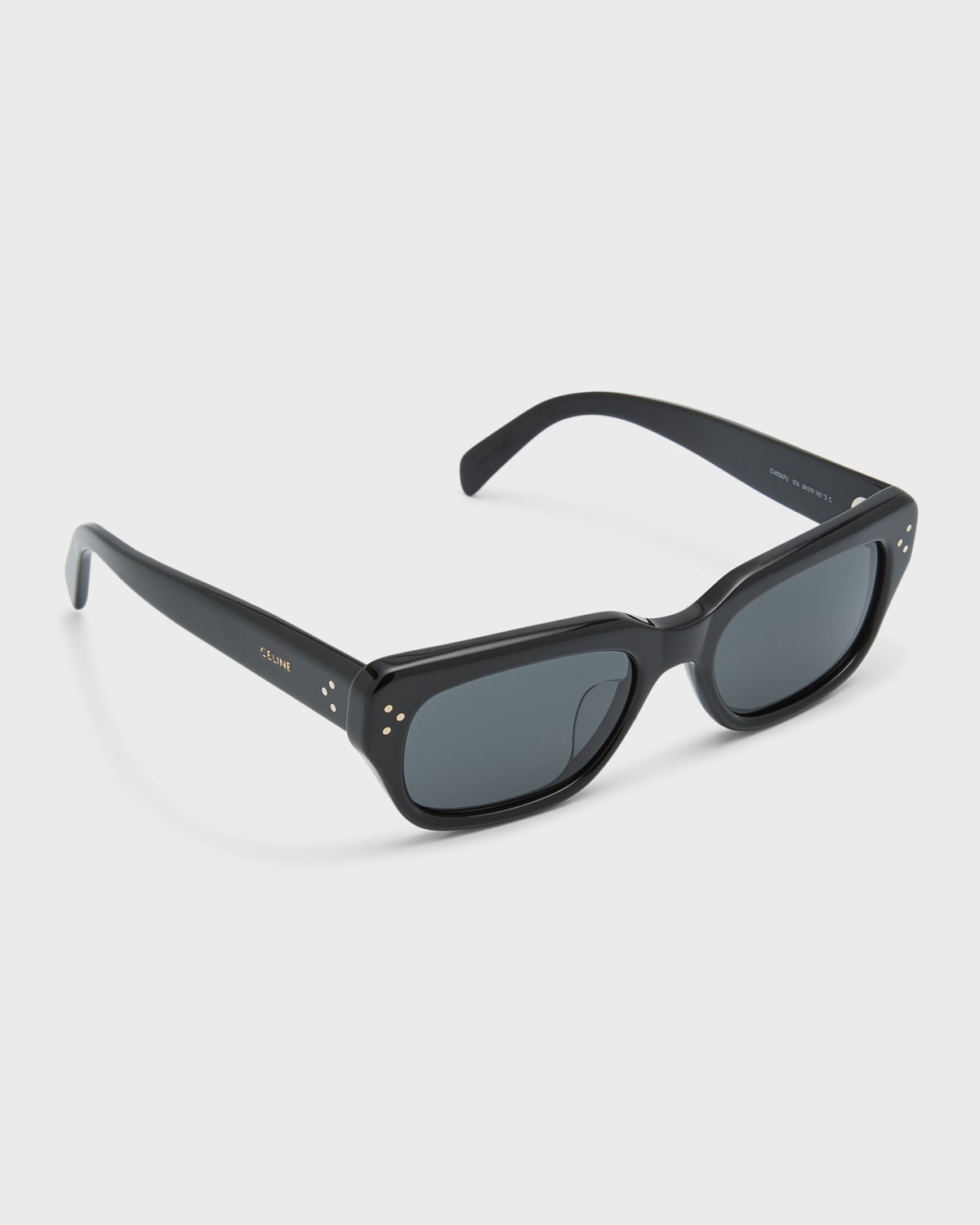 Men's 3-Dot Acetate Rectangle Sunglasses